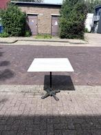 Wit marmeren tafel, Huis en Inrichting, Tafels | Salontafels, Ophalen, 50 tot 100 cm, 50 tot 75 cm, Vierkant