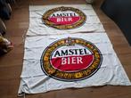 Amstel bier vlag, Verzamelen, Biermerken, Reclamebord, Plaat of Schild, Gebruikt, Amstel, Ophalen