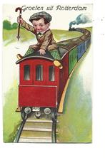 Rotterdam -met uitklapbare plaatjes, Verzamelen, Ansichtkaarten | Nederland, Verzenden, Voor 1920, Gelopen, Zuid-Holland