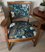 Newly upholsted antique chair in luxury fabric., Ophalen