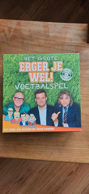 Het Grote Erger Je Wel Voetbalspel beschikbaar voor biedingen
