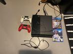 PlayStation 4 met controllers en spellen, Spelcomputers en Games, Spelcomputers | Sony PlayStation 4, Ophalen, Met 2 controllers