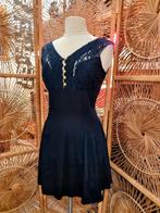 YatvaVintage: YV4485: Vintage 80's / 90's Mondadori Dress, Maat 38/40 (M), Mondadori, Zwart, Ophalen of Verzenden