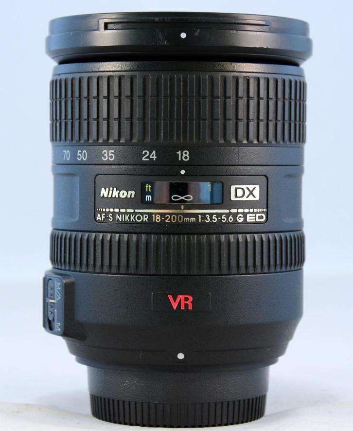 Nikon AF-S DX VR Nikkor 18-200mm/3.5-5.6G IF-ED TOP STAAT, Audio, Tv en Foto, Fotografie | Lenzen en Objectieven, Gebruikt, Standaardlens