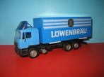 Bakwagen Lowenbrau  MAN  met afzetbak  Herpa, Ophalen of Verzenden, Zo goed als nieuw, Bus of Vrachtwagen, Herpa
