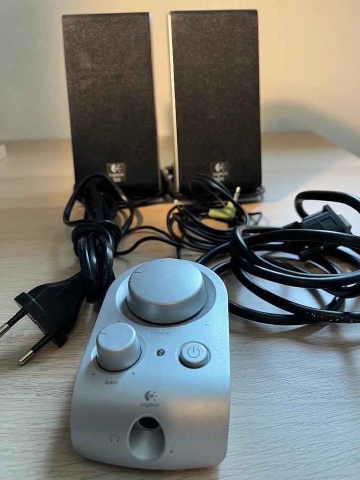 Logitech Z 2300 Speakerset met subwoofer, Computers en Software, Pc speakers, Gebruikt, Ophalen