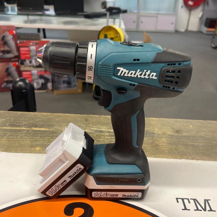 Makita DF347D Boormachine Incl 2 accu's, Doe-het-zelf en Verbouw, Gereedschap | Boormachines, Zo goed als nieuw