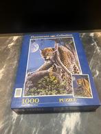 Clementoni puzzl 1000 stukjes Single Cheetah fluoricent, Hobby en Vrije tijd, Ophalen of Verzenden, 500 t/m 1500 stukjes, Zo goed als nieuw
