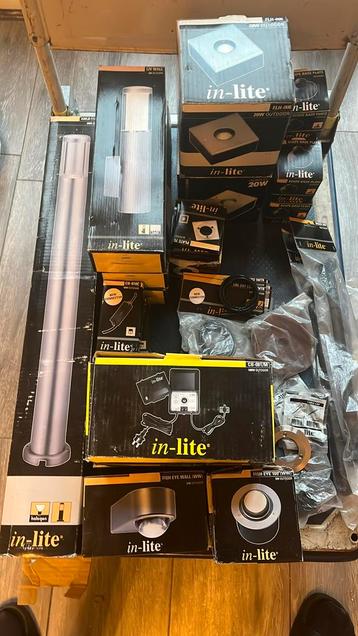 Diverse in-lite lampen, transformatoren, adapter, onderdelen beschikbaar voor biedingen