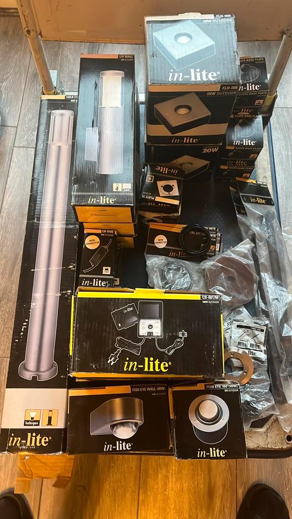 Diverse in-lite lampen, transformatoren, adapter, onderdelen, Tuin en Terras, Buitenverlichting, Nieuw, Overige typen, Rvs, Minder dan 50 watt