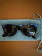 Vintage B&L Ray-ban Wayfarer BLUE Pearl street zonnebril W13, Ray-Ban USA, Gebruikt, Zonnebril, Blauw