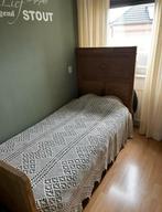 Mooi brocant antiek houten 1 persoons bed, Antiek en Kunst, Antiek | Meubels | Bedden, Ophalen