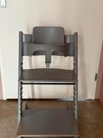 Stokke Tripp Trapp stoel Grijs met babyset, Ophalen, Gebruikt, Meegroeistoel