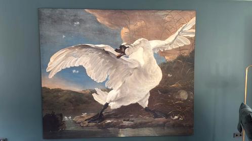 “Werk aan de muur” schilderij op doek  “Bedreigde Zwaan”, Huis en Inrichting, Woonaccessoires | Schilderijen, Tekeningen en Foto's