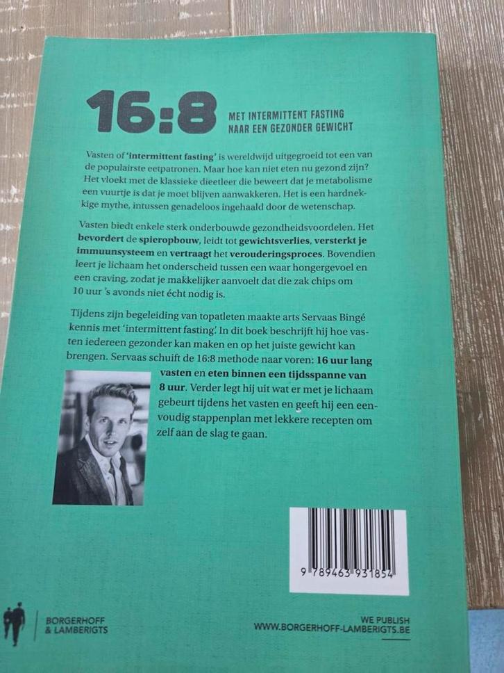Servaas Bingé - 16:8 intermittent fasting, Boeken, Gezondheid, Dieet en Voeding, Zo goed als nieuw, Ophalen of Verzenden