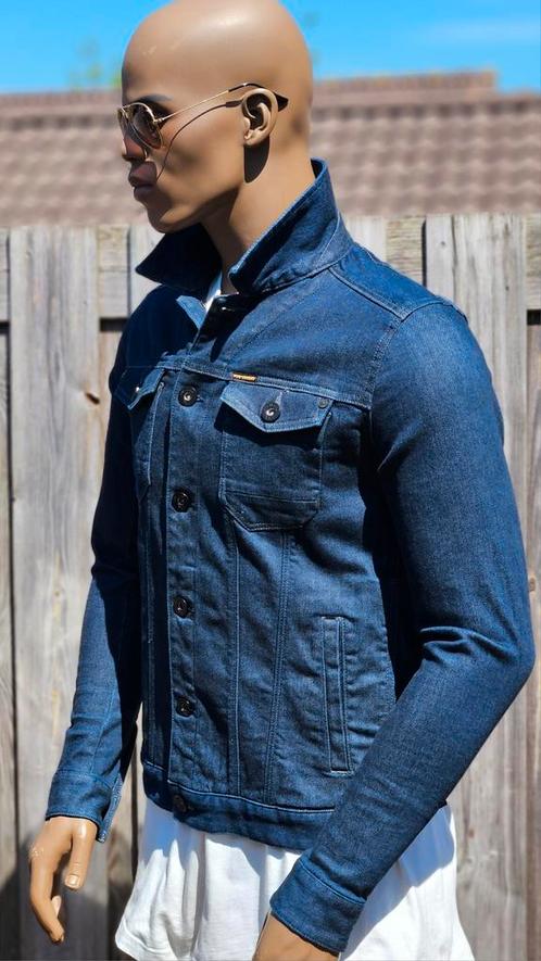 PME Legend stretch spijkerjas /denim jacket (S) nieuwstaat, Kleding | Heren, Jassen | Zomer, Zo goed als nieuw, Maat 46 (S) of kleiner
