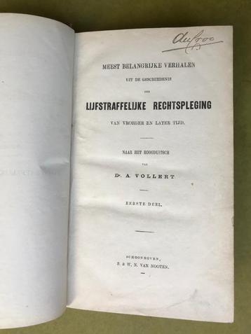 Meest belangrijke verhalen uit de geschiedenis der lijfstraf beschikbaar voor biedingen