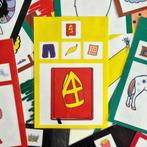 Sinterklaas - Zelfgemaakt kwartet spel op rijm, Ophalen of Verzenden, Gebruikt