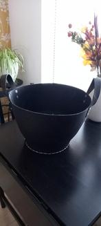 Zwarte(kerst?) mand met handvatten, Ophalen, Overige materialen, Gebruikt, Mand