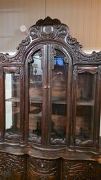 Grote antieke barok vitrinekast, Antiek en Kunst, Antiek | Meubels | Kasten, Ophalen