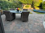 Ruim 56 m2 wildverband terrastegels, Ophalen of Verzenden, Zo goed als nieuw, 10 m² of meer, Beton