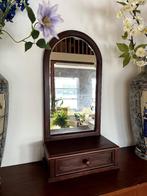 Spiegel met lade, Antiek en Kunst, Ophalen, Overige vormen, Minder dan 50 cm, Minder dan 100 cm