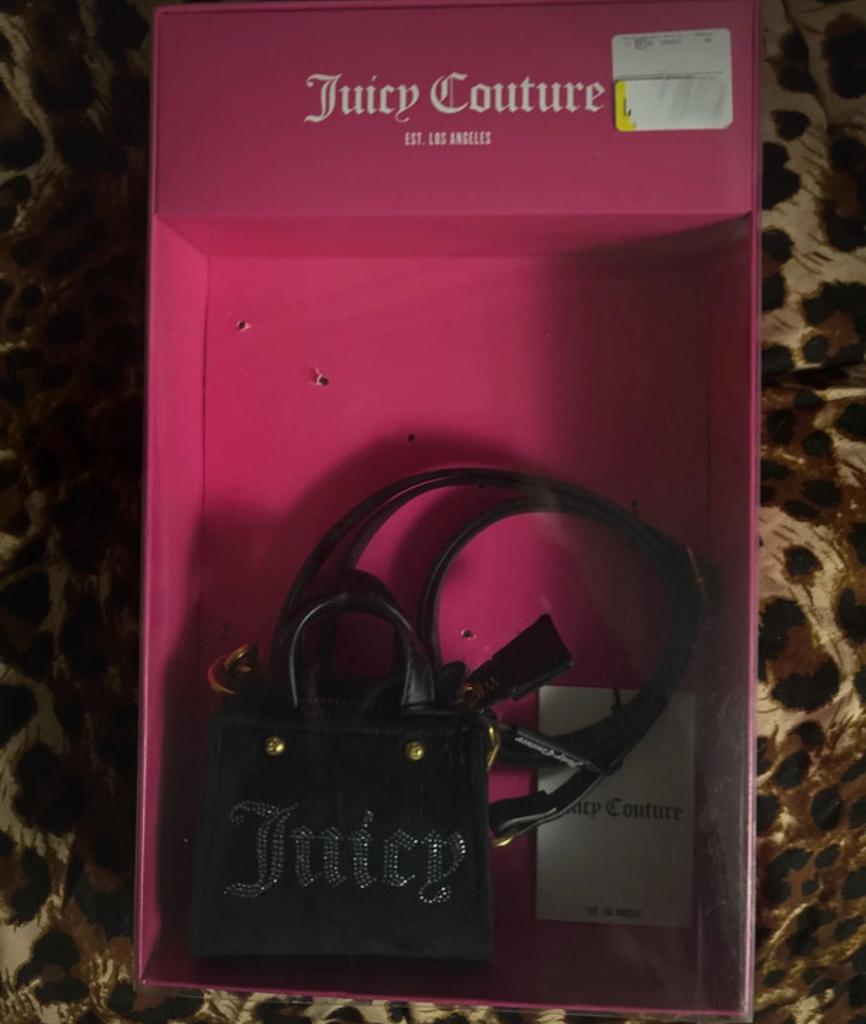 Juicy Couture Zwart tasje, Sieraden, Tassen en Uiterlijk, Tassen | Damestassen, Ophalen of Verzenden, Zo goed als nieuw, Zwart