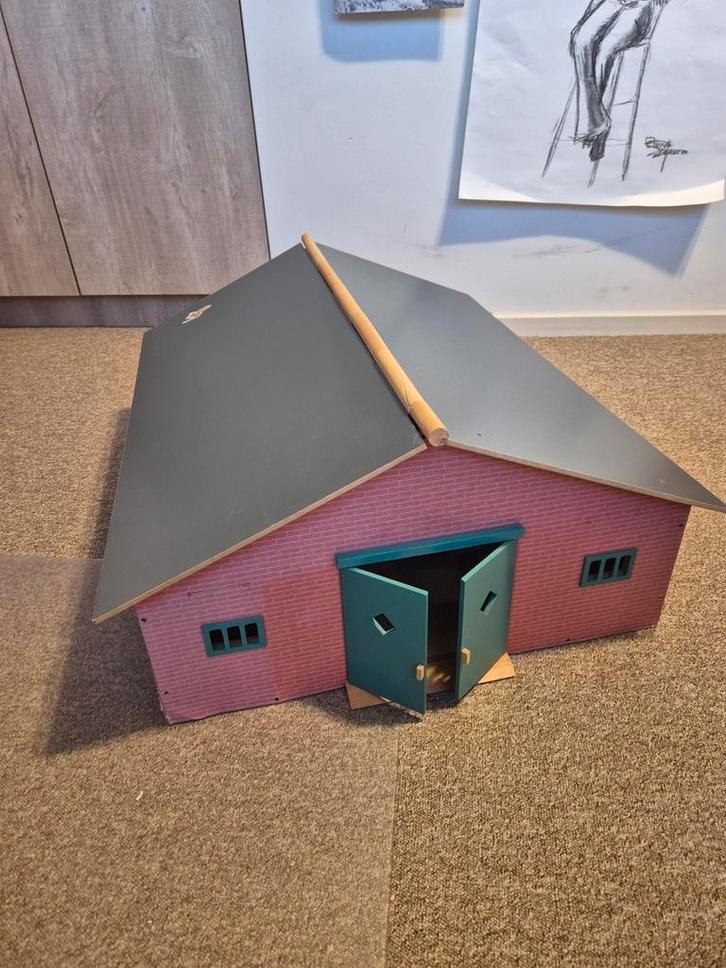 Houten Paardenstal - Globe, Kinderen en Baby's, Speelgoed | Overig, Gebruikt, Jongen of Meisje, Ophalen