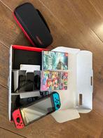 Nintendo switch V2, Spelcomputers en Games, Spelcomputers | Nintendo Switch, Ophalen of Verzenden, Zo goed als nieuw, Met 2 controllers