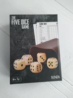 SENZA vijf dobbelstenen spel / five dice/ yahtzee, Hobby en Vrije tijd, Gezelschapsspellen | Overige, Een of twee spelers, Ophalen of Verzenden
