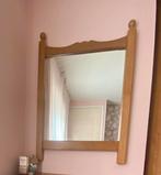 Houten vintage spiegel, Ophalen of Verzenden, Zo goed als nieuw, 25 tot 50 cm, 50 tot 100 cm