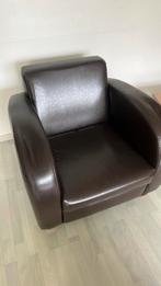 Lederen Fauteuil, Huis en Inrichting, Fauteuils, Ophalen, Zo goed als nieuw, 50 tot 75 cm, Leer