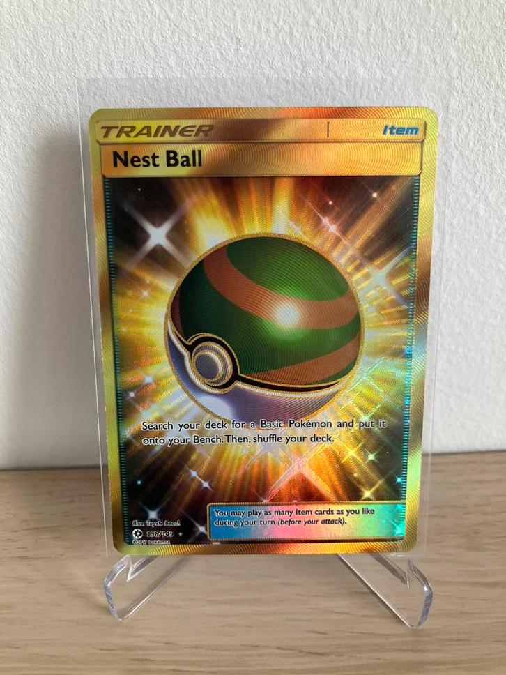 Nest Ball 158/149 - EXCELLENT, Hobby en Vrije tijd, Verzamelkaartspellen | Pokémon, Zo goed als nieuw, Losse kaart, Foil, Ophalen of Verzenden