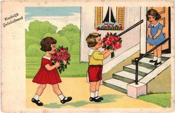 806257	vintage	Kinderkaart	1940	Gelopen met postzegel    beschikbaar voor biedingen