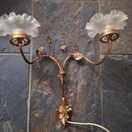 Art Nouveau Wandlamp onbeschadigd, Ophalen of Verzenden, Gebruikt, Glas, Art Nouveau