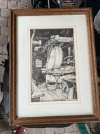 Interieur van een molen. Anton Pieck., Antiek en Kunst, Ophalen of Verzenden