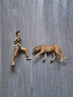 Schleich strijder met panter, Ophalen of Verzenden, Zo goed als nieuw