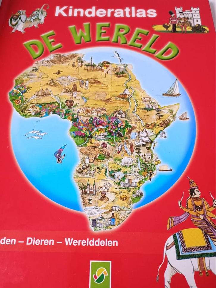 Kinderatlas De Wereld, Boeken, Atlassen en Landkaarten, Zo goed als nieuw, Wereld, 1800 tot 2000, Ophalen