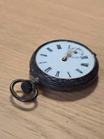 Zilveren Remontoir Cylindre Zakhorloge €89, Ophalen of Verzenden, Zilver