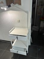 Loupe lamp met tafeltje, Ophalen, Zo goed als nieuw, Loeplamp