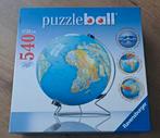 Puzzleball Wereldbol Puzzel - 540 Stukjes - Ravensburger, Ophalen of Verzenden, 500 t/m 1500 stukjes, Gebruikt, Legpuzzel