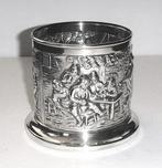 Antiek zwaar verzilvert lepels houder van D.Egberts, gemerkt, Antiek en Kunst, Ophalen of Verzenden