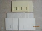 NIEUW 4x dubbel KAART roomkleur PASSE-PARTOUT venster PIPOOS, Ophalen of Verzenden, Nieuw, Overige thema's, Blanco kaart of Basiskaart