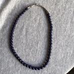 Lapis lazuli ketting 47cm,blauwe ketting edelsteen,, Ophalen, Zo goed als nieuw