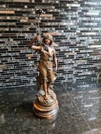 Antiek spelt beeld Eglantine door Ch. Ruchot 50 centimeter h, Antiek en Kunst, Ophalen of Verzenden