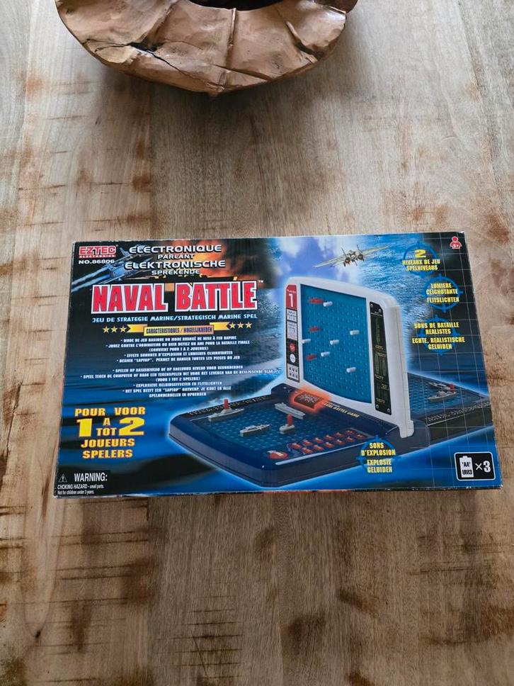 Naval Battle Elektronisch - Zeeslag!, Hobby en Vrije tijd, Gezelschapsspellen | Bordspellen, Zo goed als nieuw, Een of twee spelers