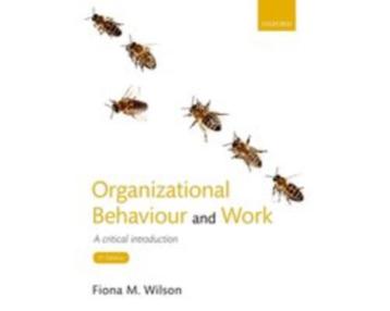 Organizational Behaviour and Work 9780198777137 beschikbaar voor biedingen
