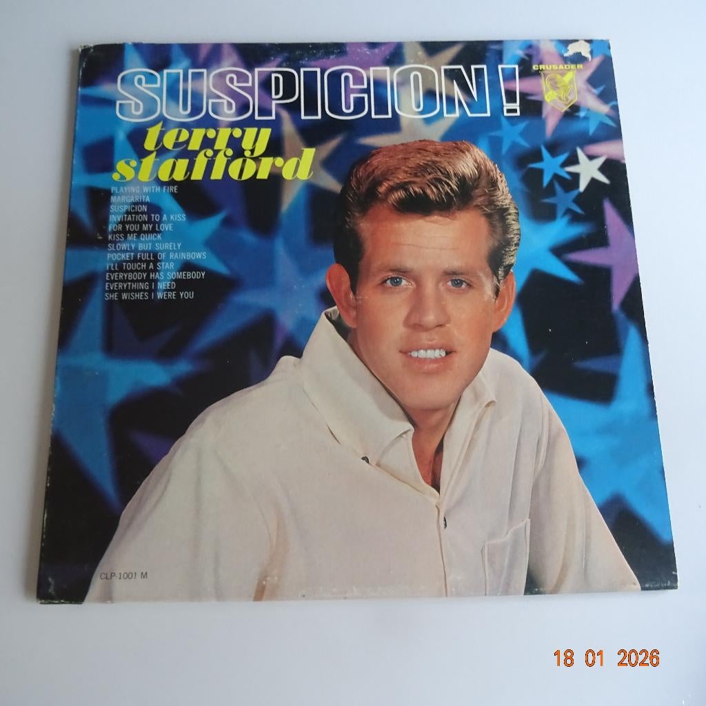 Terry Stafford - Suspicion (mono), Verzenden, Gebruikt, 12 inch