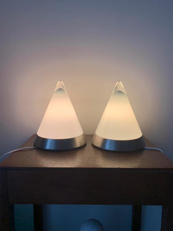 2 Teepee designlampen van Peil & Putzler, Huis en Inrichting, Lampen | Tafellampen, Gebruikt, Minder dan 50 cm, Glas, Metaal, Overige materialen