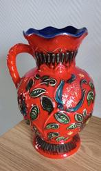 West Germany Bay Keramik Scheurich vaas, vintage, rood multi, Ophalen of Verzenden